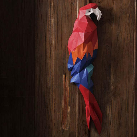 Papercraft World - 3D Papercraft Wall Macaw (Ages 10+)