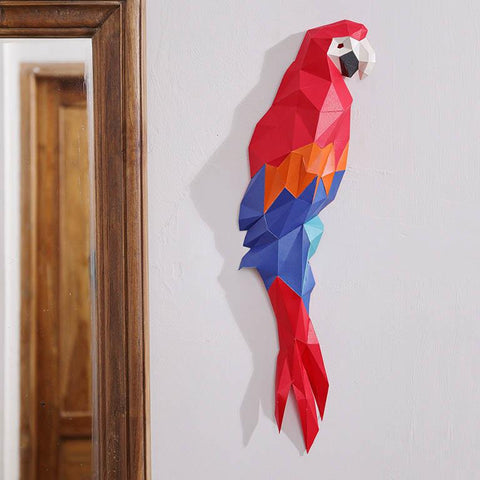 Papercraft World - 3D Papercraft Wall Macaw (Ages 10+)