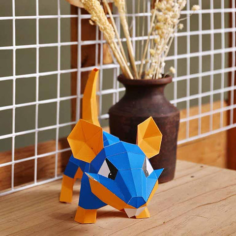 Papercraft World - 3D Papercraft Mouse 3D Paper Model, Lamp (Ages 6+)