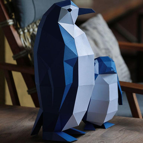 Papercraft World - 3D Papercraft Wall Penguins (Ages 12+)