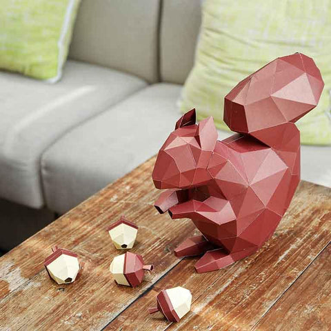 Papercraft World - 3D Papercraft Wall Squirrel (Ages 12+)