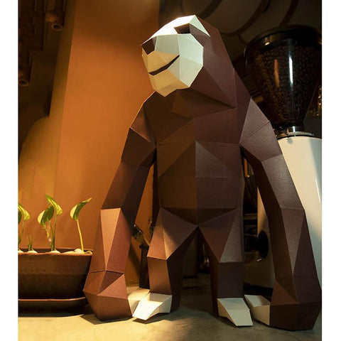 Papercraft World - 3D Papercraft Standing Sloth 3D Model (Ages 12+)