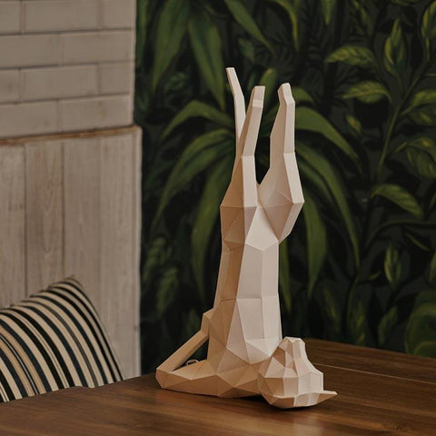 Papercraft World - 3D Papercraft Yoga Cat 3D Paper Model, Lamp (Ages 6+)