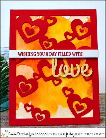 CAS-ual Fridays Stamps - Hearts A2 Panel Fri-Die