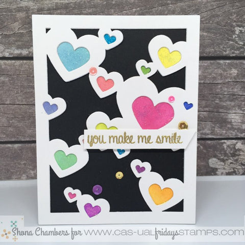 CAS-ual Fridays Stamps - Hearts A2 Panel Fri-Die