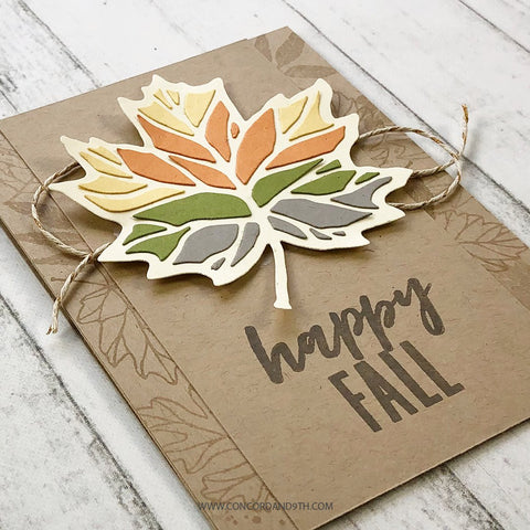 Concord & 9th THANKFUL LEAVES TURNABOUT™ Stamp and Die Sets – Arts