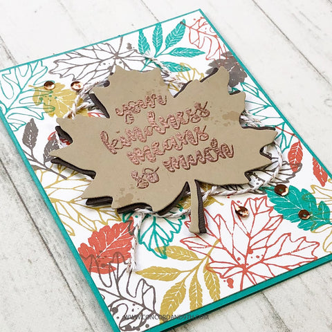 Concord & 9th THANKFUL LEAVES TURNABOUT™ Stamp and Die Sets – Arts