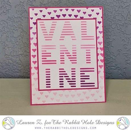 Rabbit Hole Designs - Valentine - 6x6 Stencil