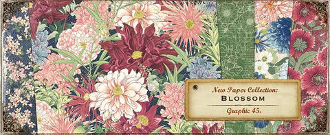 Graphic 45 - Blossom 12x12 Paper (single sheet)