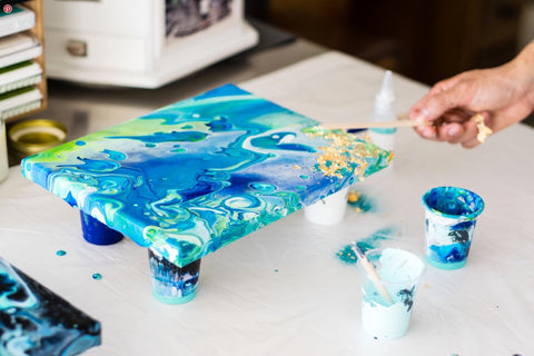 How to Create Colour Pour Art