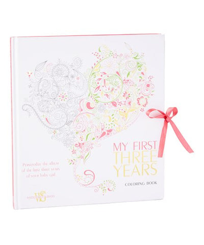 My First Three Years (girl). Album and Coloring Book
