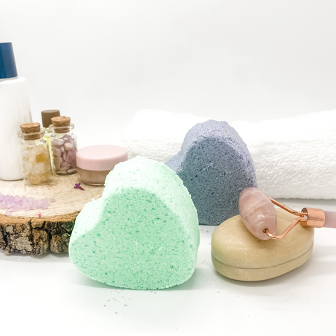 picture of bath bombs spa scene