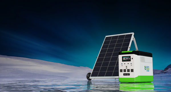 1800W LiFePO4 Portable Power Station with 100W Solar Panel