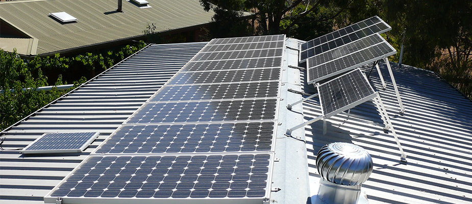 Solar Panel on Rooftop