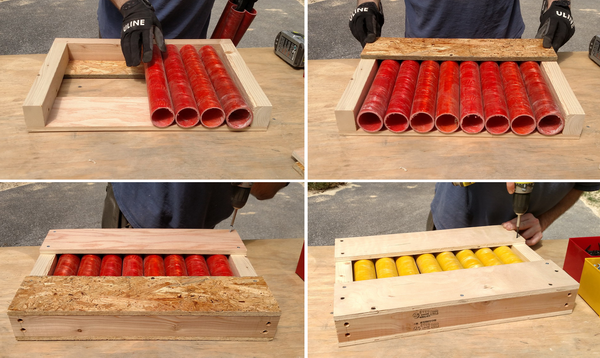 How to Build a 8-Shot Fiberglass Fireworks Mortar Rack