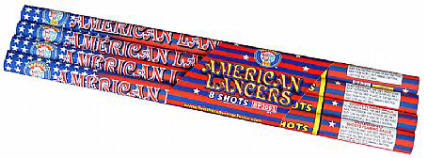 A Four-Pack of Consumer-Fireworks Roman Candles