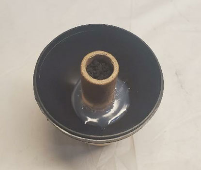 Black powder burst in burst tube
