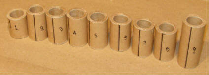 Roman Candle Tube Cut into Sections