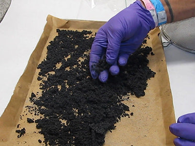 Dried Black Powder Granules