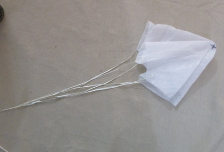 Folding the model rocket parachute