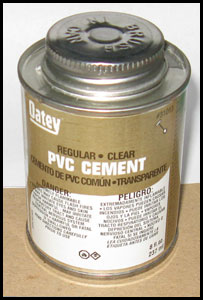 PVC plumbing cement