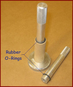Rubber O-rings on stinger missile rocket tooling