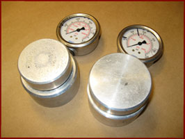 3,000 and 10,000 PSI force gauges