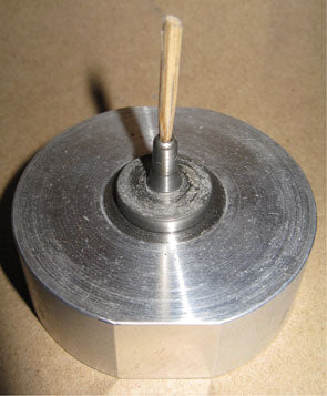 Spindle with Hole Plugged for Nozzle Ramming