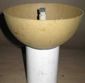 Shell Hemisphere on 4 Inch PVC Pipe Work-Stand