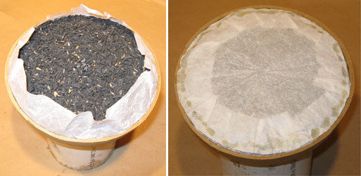 Fused Shell Hemisphere Filled With Black-Powder-Coated Rice Hulls