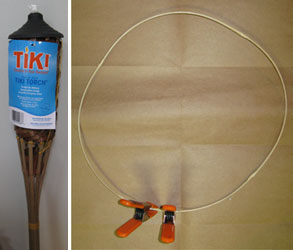 Tiki-Torch for Bamboo Strips & Sky Lantern Bamboo Hoop