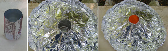 Making an Aluminum Foil/Pop-Can Volcano