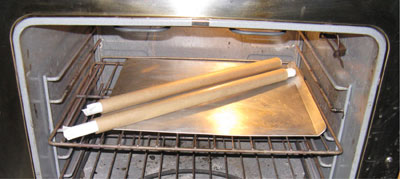 Cooking the Tubes in a 275 Degree Oven for One Hour