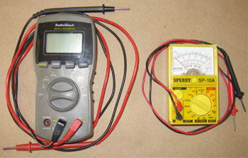 Digital and Analog Multimeters to use on Electric Circuits