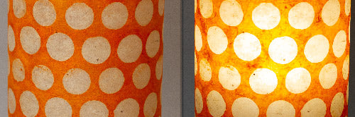 View Full Range of Products in B110 ~ Batik Dots on Orange
