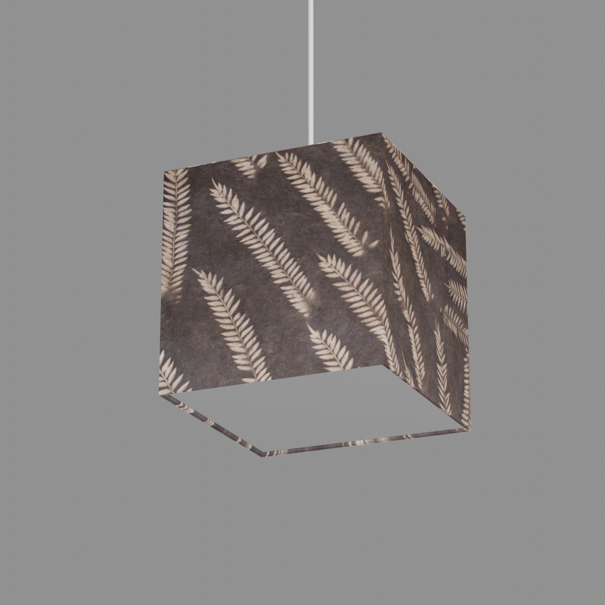 brown square lamp shade