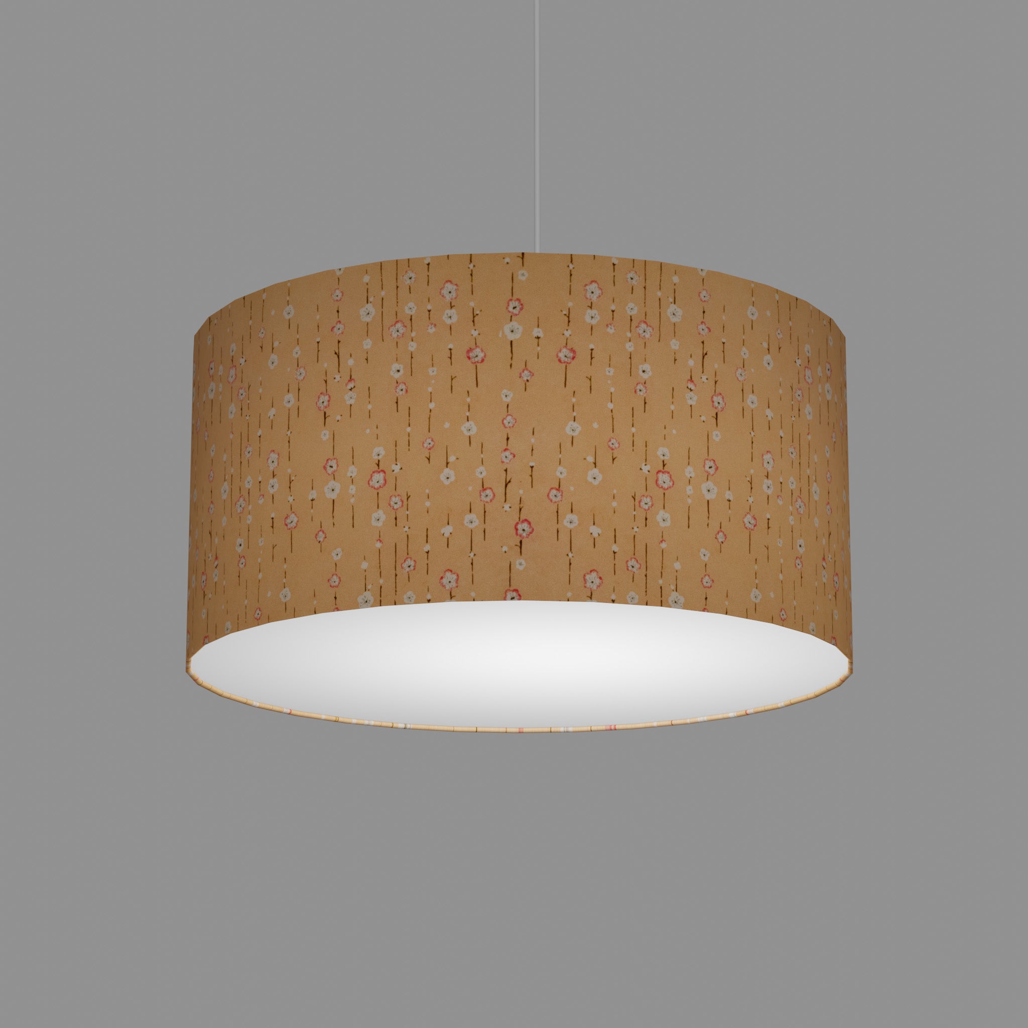 peach coloured lampshades