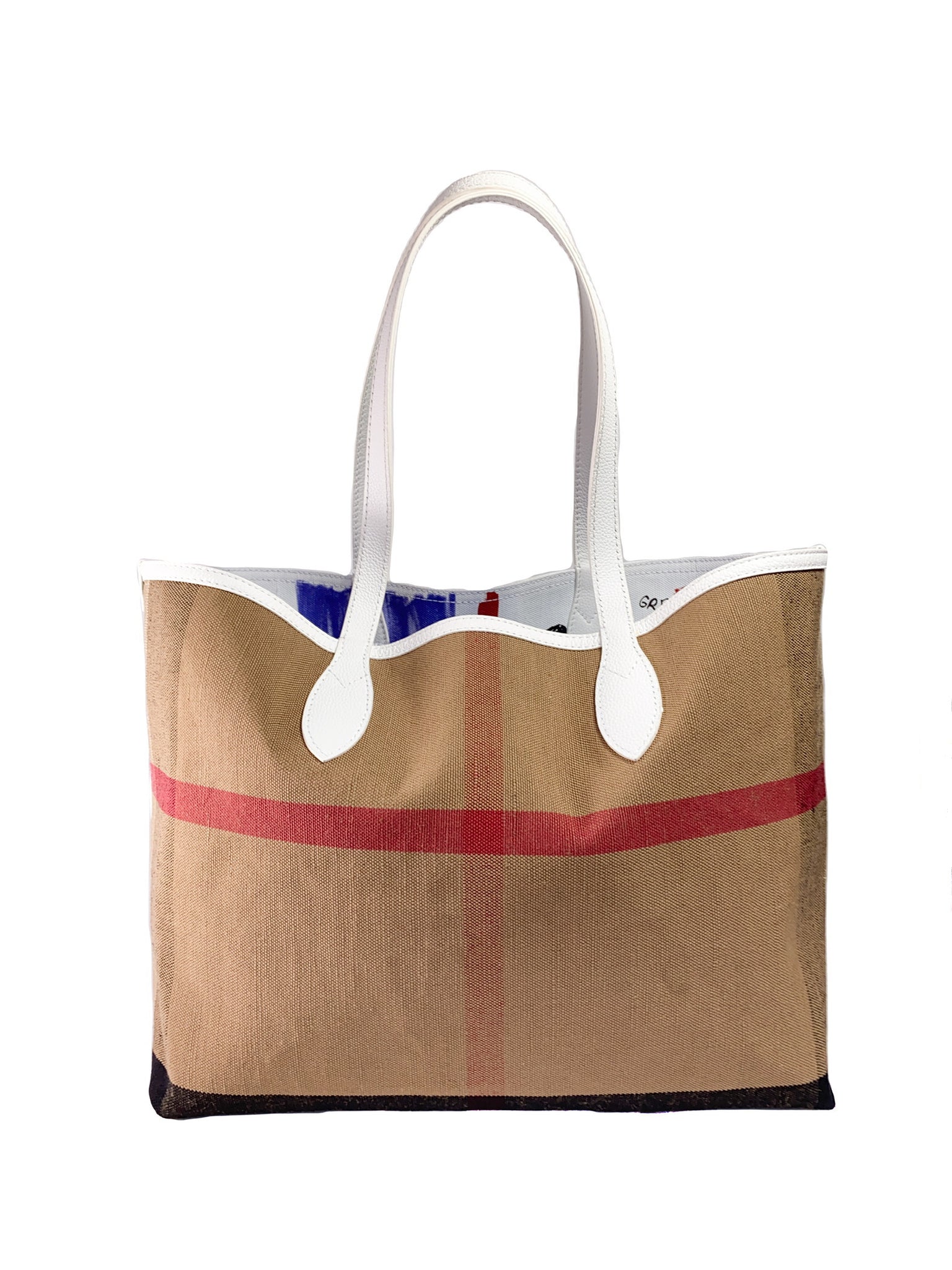 Burberry Union Jack sketchbook Doodle Tote – My Girlfriend's Wardrobe LLC