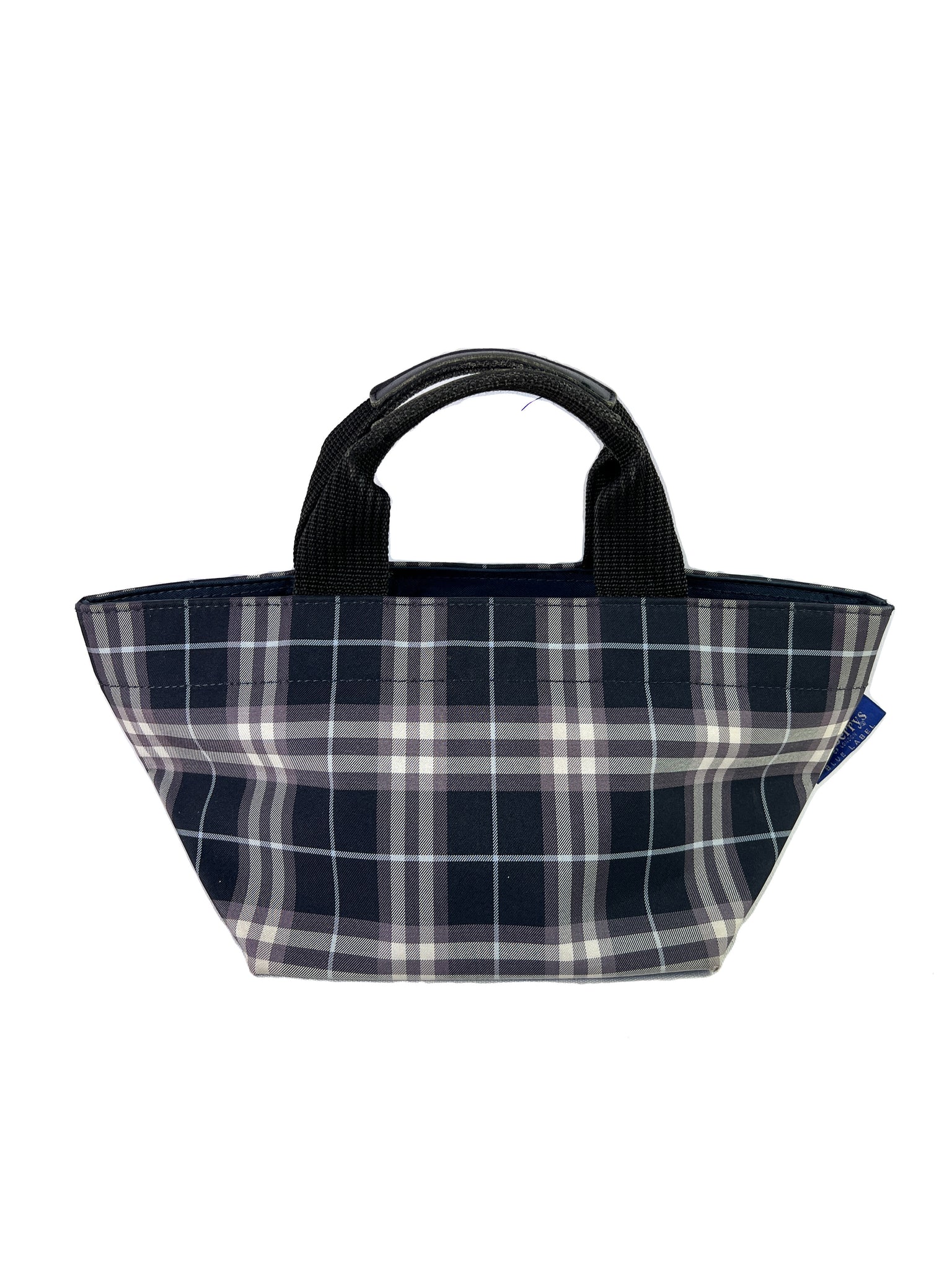 Burberry navy plaid vintage Blue Label tote – My Girlfriend's Wardrobe LLC