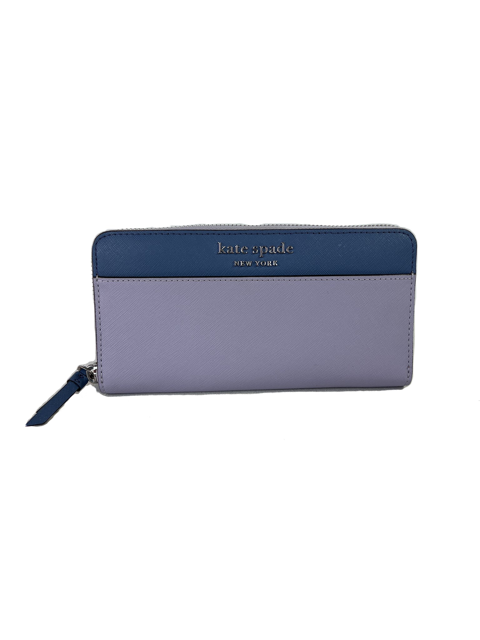 Kate Spade purple and blue colorblock zip around wallet – My Girlfriend's  Wardrobe LLC