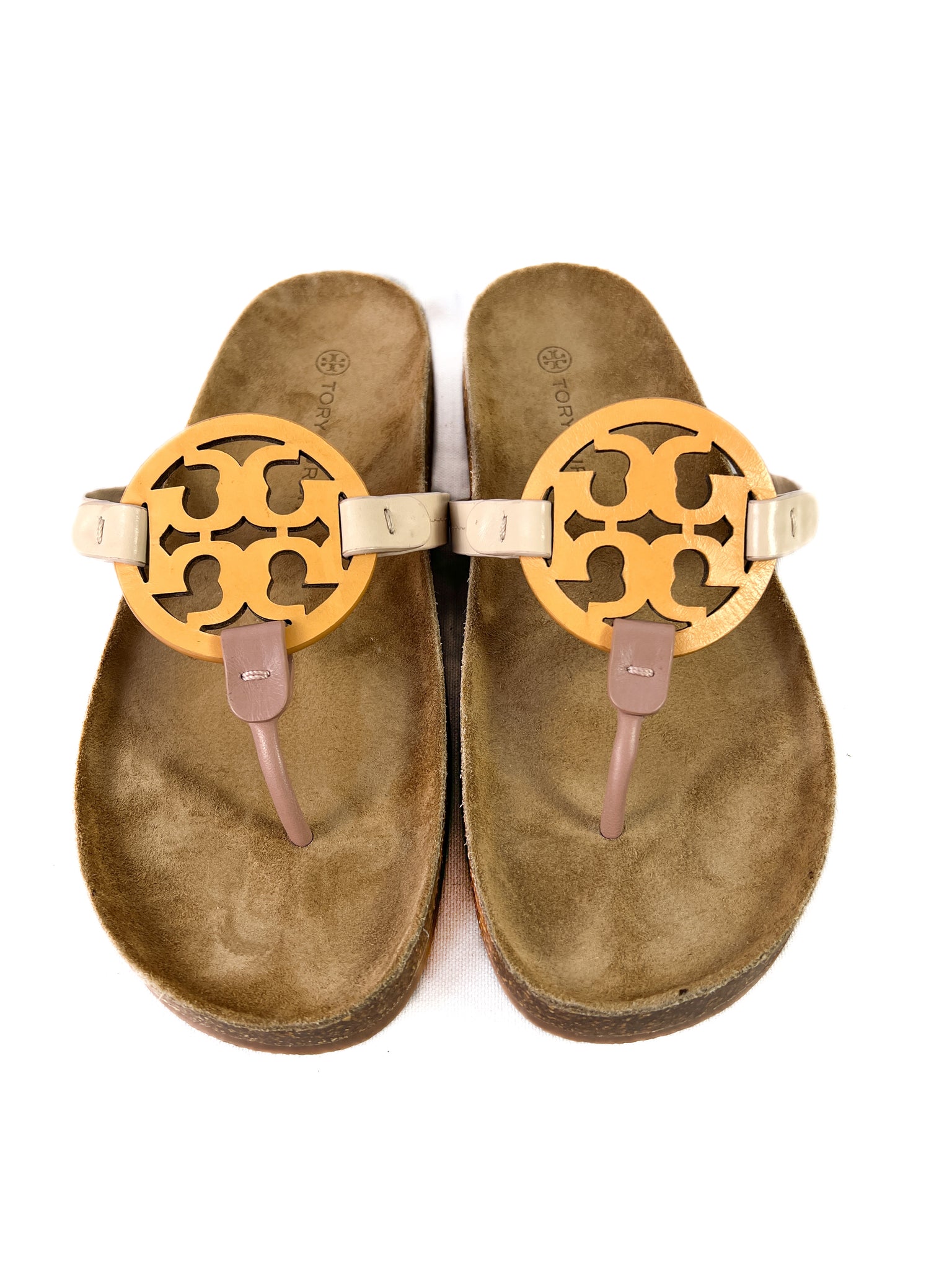 Tory Burch tri color cloud Miller sandals size 10 – My Girlfriend's  Wardrobe LLC
