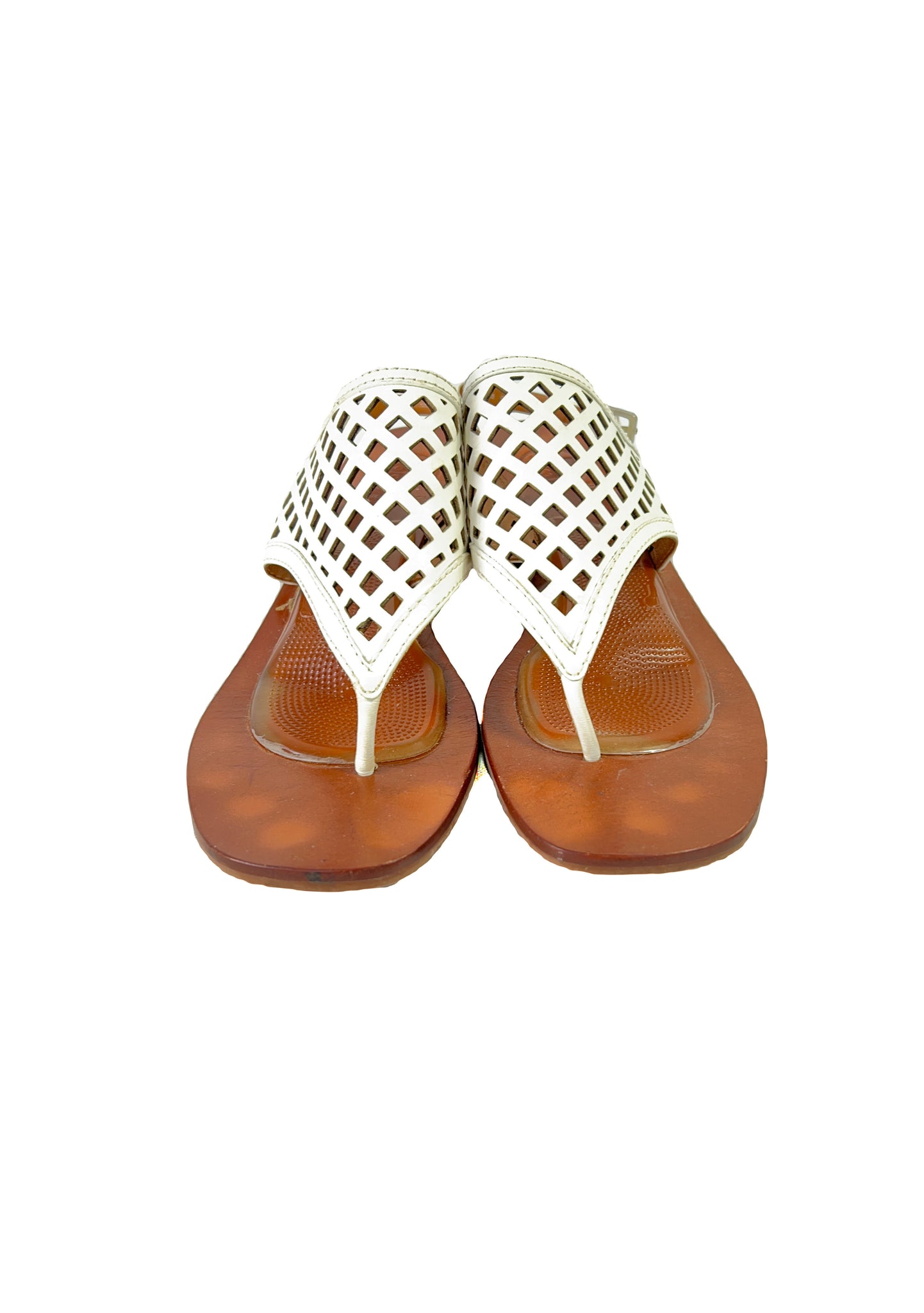 Tory Burch white leather heeled sandals size 9 – My Girlfriend's Wardrobe  LLC