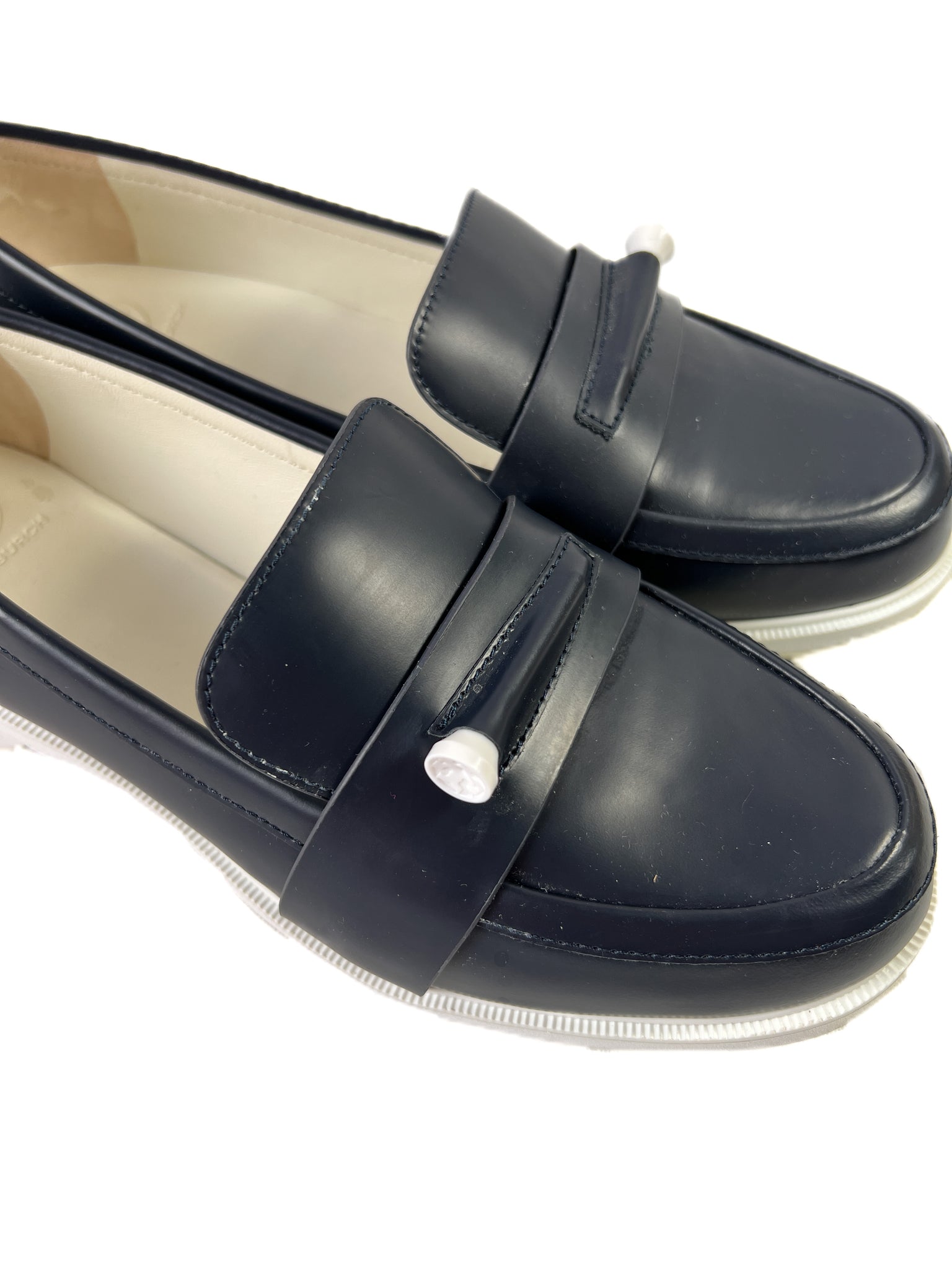 Tory Burch pocket tee navy golf loafer size  – My Girlfriend's Wardrobe  LLC