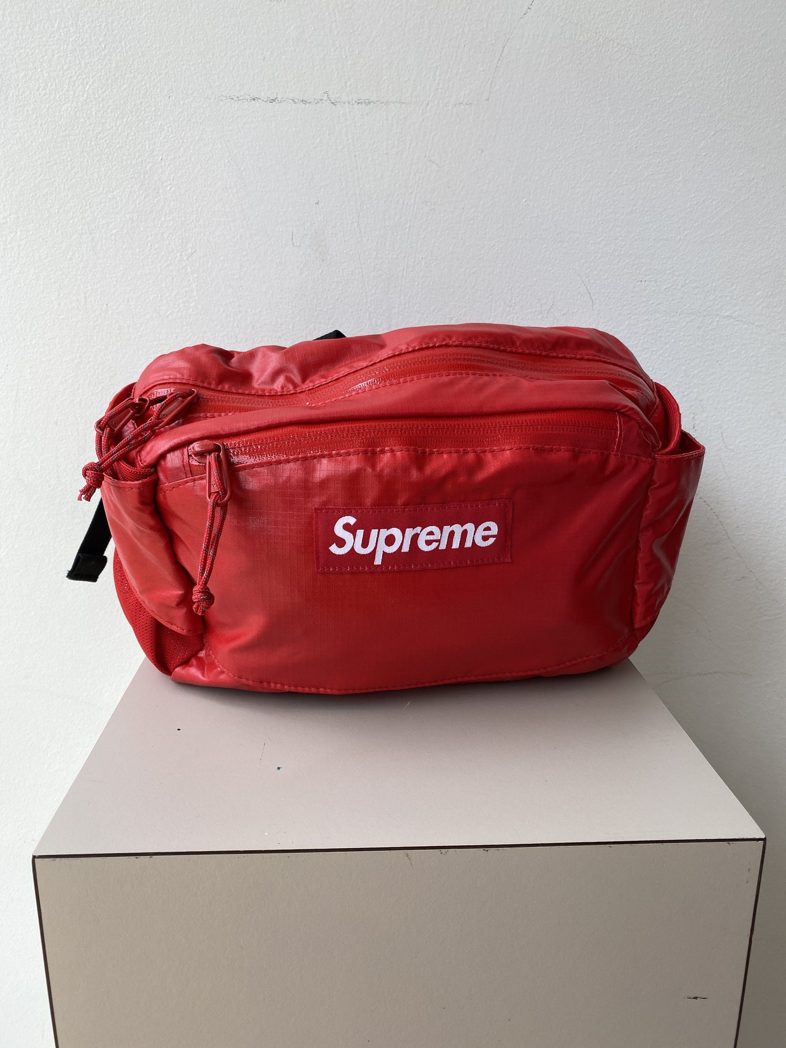 supreme fw17 waist bag red