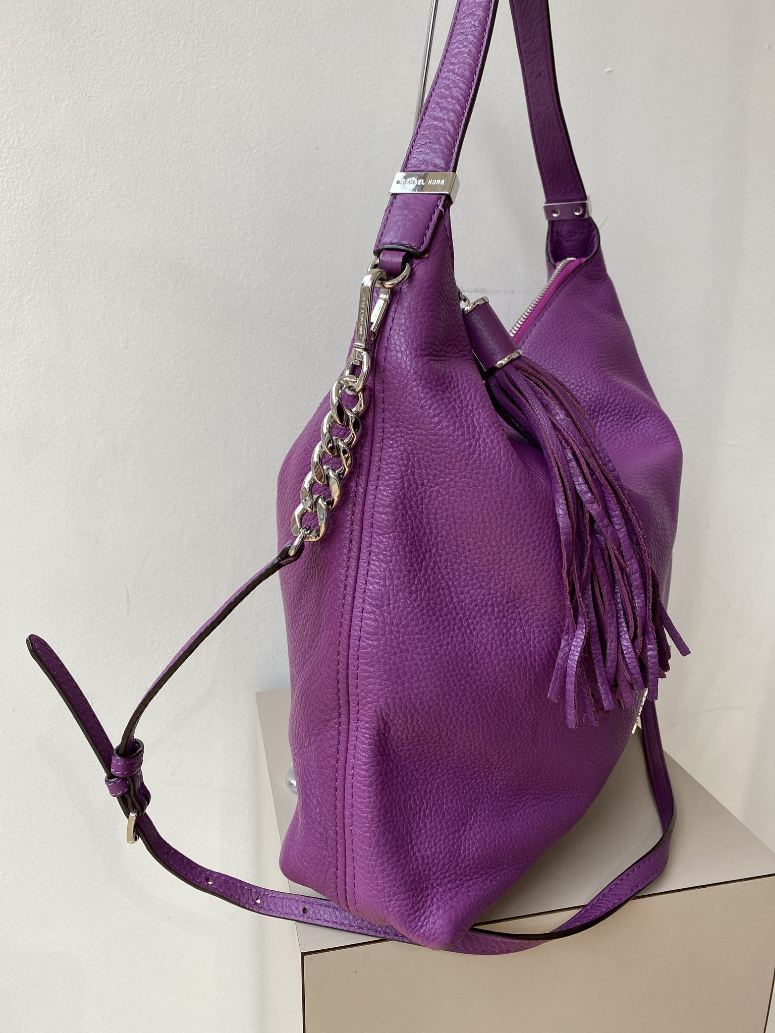 michael kors plum crossbody