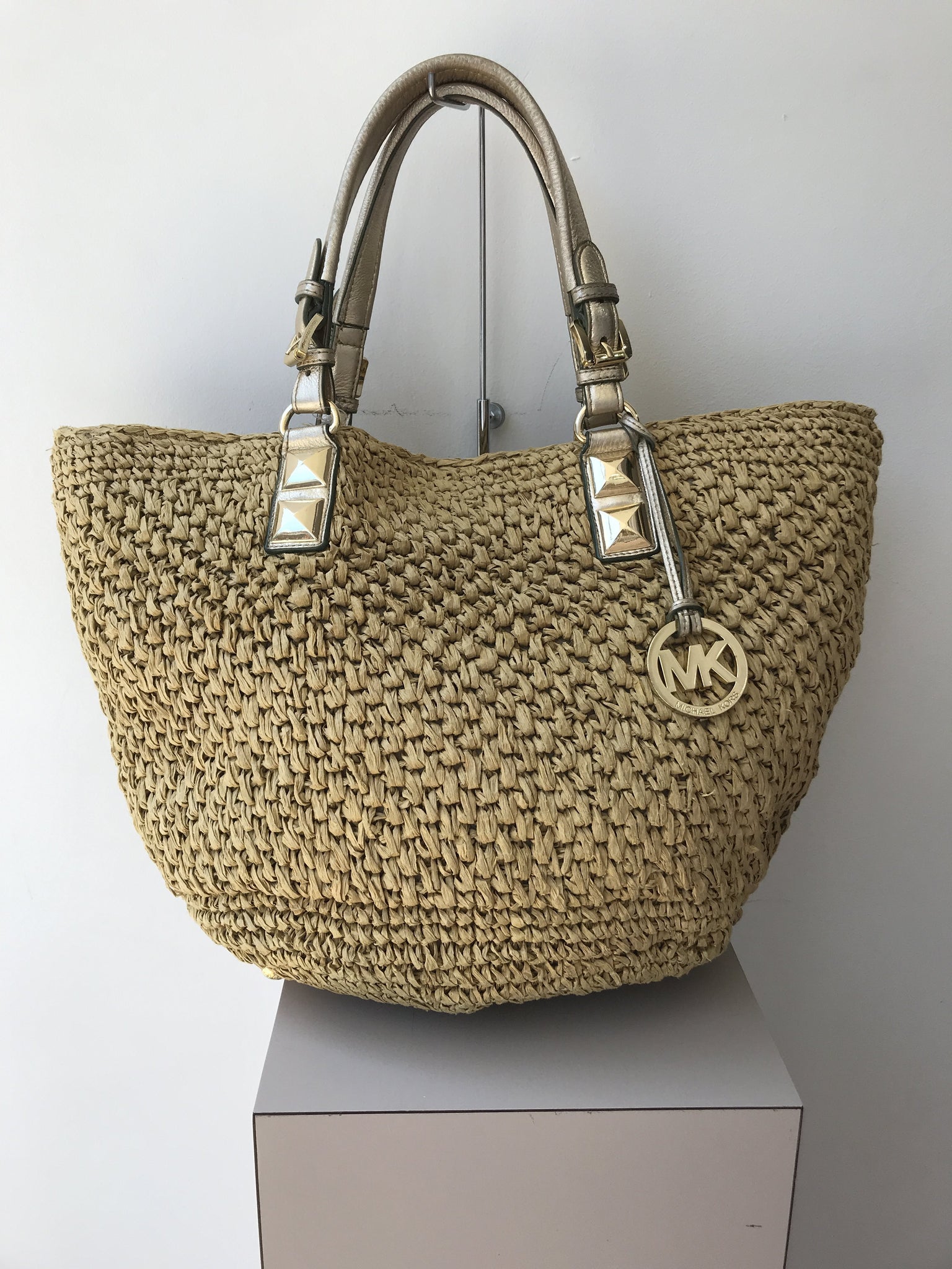 michael kors wicker bag