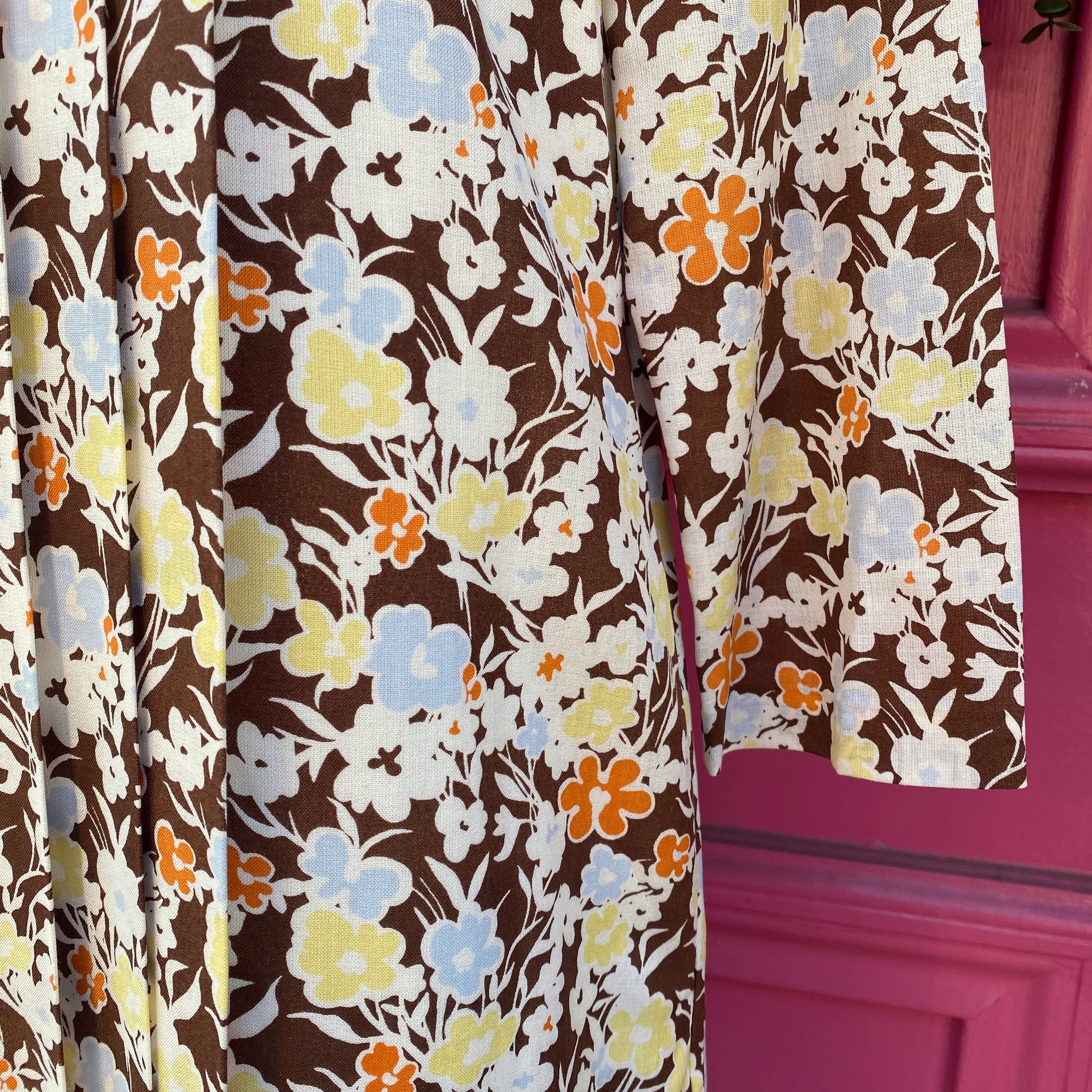 Tory Burch brown floral print dress size 4 – My Girlfriend's Wardrobe LLC
