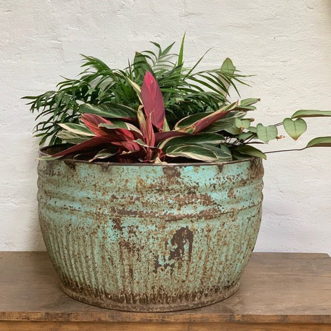 Vintage iron pots from India