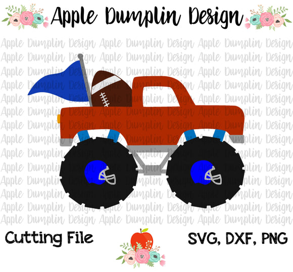Download Football Monster Truck Svg Apple Dumplin Design