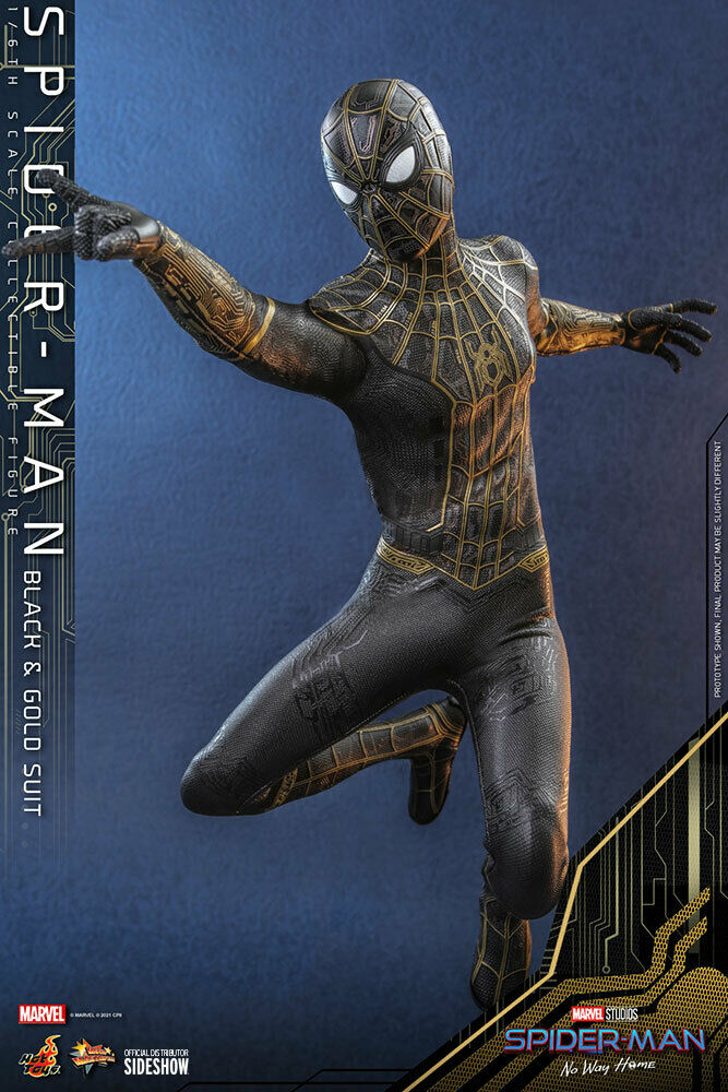 Action Figures & Accessories Action Figures Black & Gold Suit Hot Toys Hot Toys  Spider-Man 1:6 